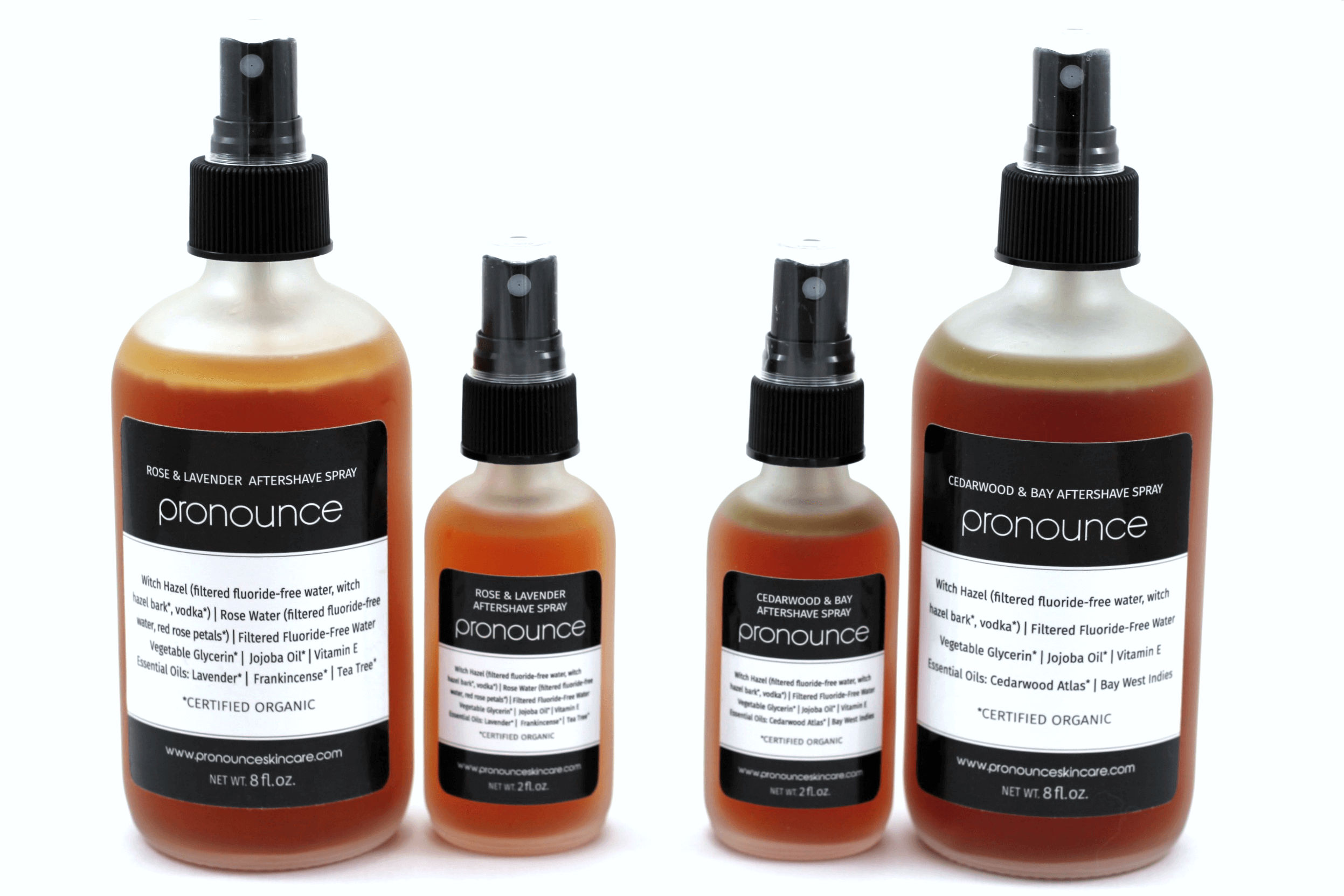 Full Aftershave Line 2 scents in 2 sizes - Pronounce Skincare & Herbal Boutique