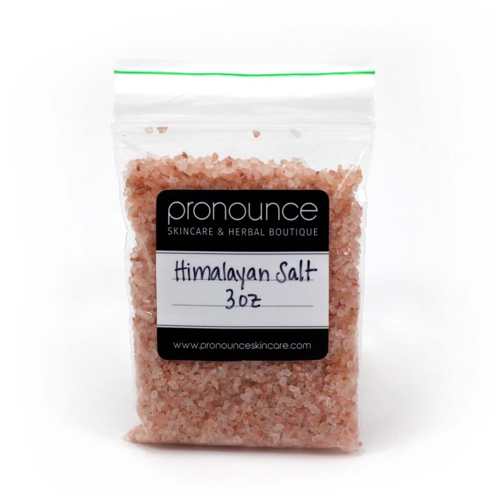 3oz Bag Himalayan Salt 3 oz - Pronounce Skincare and Herbal Boutique